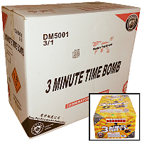 3 Minute Time Bomb Wholesale Case 3/1 Fireworks For Sale - Wholesale Fireworks 