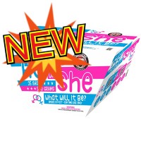 Fireworks - 500G Firework Cakes - He Or She What Will it Be? Pink Smoke 500g Fireworks Cake