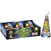 Fireworks - Cone fountain fireworks - 6 inch Little Boss Cone