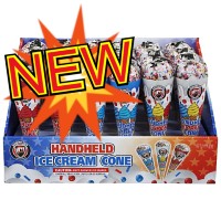 Fireworks - Fountain Fireworks - Handheld Ice Cream Cone 24 Piece