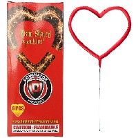 Heart Shaped Sparklers 6 Piece Fireworks For Sale - Sparklers 
