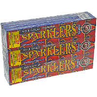 #8 Gold Electric Sparkler 72 Piece Fireworks For Sale - Sparklers 