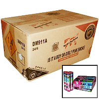 Fireworks - Wholesale Fireworks - Is it a Boy or Girl? Pink Smoke Wholesale Case 24/6