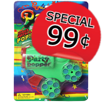 99 CENT SPECIAL Party Popper Gun 6 Shot Poppers Fireworks For Sale - Party Poppers 