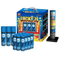 Cody B Lucky 7s 24 Shot Reloadable Artillery Fireworks For Sale - Reloadable Artillery Shells 