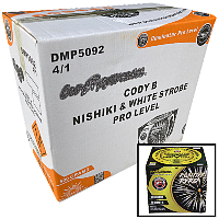 CodyB Nishiki and White Stobe Pro Level Wholesale Case 4/1 Fireworks For Sale - Wholesale Fireworks 