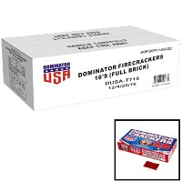 Fireworks - Wholesale Fireworks - Dominator USA Firecrackers 16s Full Brick Wholesale Case 960/16