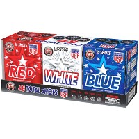 Red White Blue 16 Shots 200g Fireworks Assortment Fireworks For Sale - 200G Multi-Shot Cake Aerials 