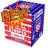 Stars and Stripes 200g Fireworks Cake Fireworks For Sale - 200G Multi-Shot Cake Aerials 