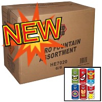 Fireworks - Wholesale Fireworks - Hero Fountain Assortment Wholesale Case 6/6