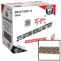 25 Shot Saturn Missile Battery Wholesale Case 30/4 Fireworks For Sale - Wholesale Fireworks 