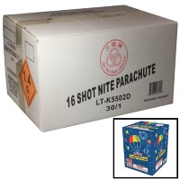 16 Shot Nite Parachute Wholesale Case 30/1 Fireworks For Sale - Wholesale Fireworks 