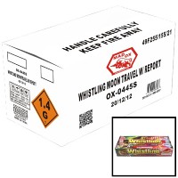 Whistling Moon Travel with Report Rocket Wholesale Case 240/12 Fireworks For Sale - Wholesale Fireworks 