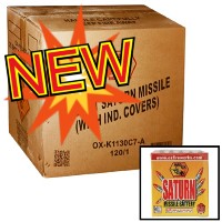 Fireworks - Wholesale Fireworks - 25 Shot Saturn Missile Wholesale Case 120/1