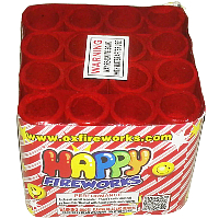 16 Shot Happy Fireworks For Sale - 200G Multi-Shot Cake Aerials 