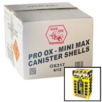 Fireworks - Wholesale Fireworks - Pro Ox Mini Max Canister Shells 12 Shot Reloadable Wholesale Case 6/12