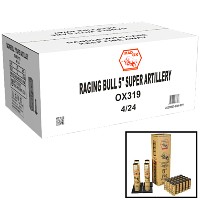 25% Off Raging Bull 5 inch Artillery 24 Shot Reloadable Wholesale Case 4/24 Fireworks For Sale - Wholesale Fireworks 