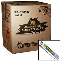 #14 Morning Glory Sparkler Wholesale Case 360/6 Fireworks For Sale - Wholesale Fireworks 