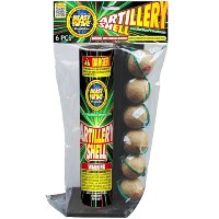 Poly Pack Artillery Shell 6 Shot Fireworks For Sale - Reloadable Artillery Shells 