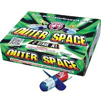 Outer Space 2 Stage Jet 24 Piece Fireworks For Sale - Sky Flyer & Helicopters 