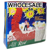 Fireworks - Wholesale Fireworks - All Red Celebration Crackers 20K TAU Wholesale Case 3/1